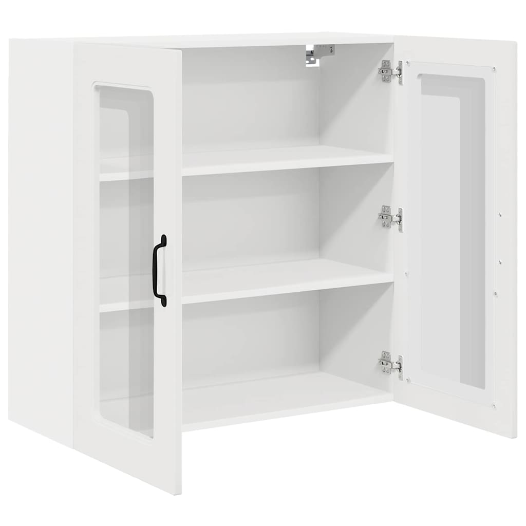 Kitchen Wall Cabinet with Door High Gloss White 80 x 31 x 80 cm